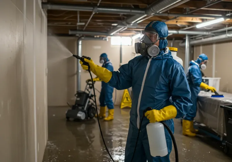 Basement Sanitization and Antimicrobial Treatment process in Rensselaer County, NY